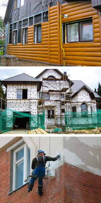 монтаж и ремонт фасадов домов во Владимире и Владимирской области